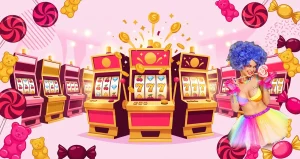 Slotbon casino lobisi, slot makineleri ve maskot Lollipop Lola