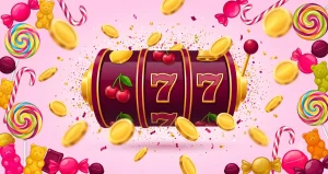 Slotbon freespin, şeker temalı slot makinesi ve altın paralar