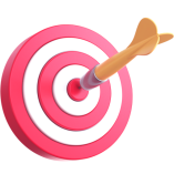 Slotbon.la logosu, pembe ve altın renkli hedef tahtası ikonu